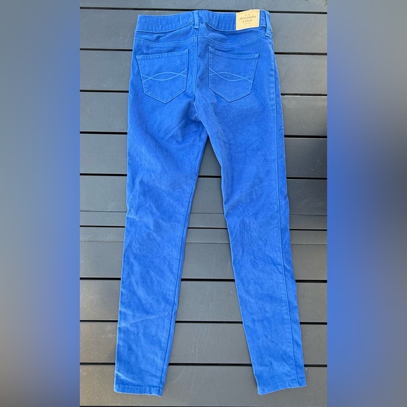 Abercrombie & Fitch Low Rise Skinny Jeans Women’s Size 0 Cobalt Blue - Picture 5 of 6